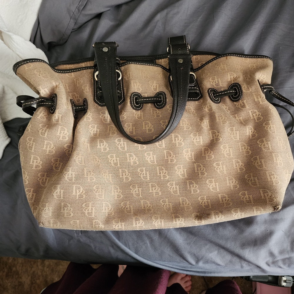 Dooney & Bourke Tan and Black Women's Bag